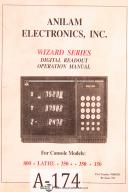 Anilam-Anilam Wizard Series Digital Readout, 118 page, Operations Manual Year (1993)-150-350-350+-800-01
